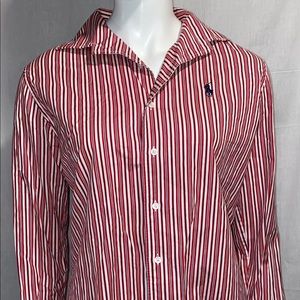 Ralph Lauren Sport Red Stripe Button Down